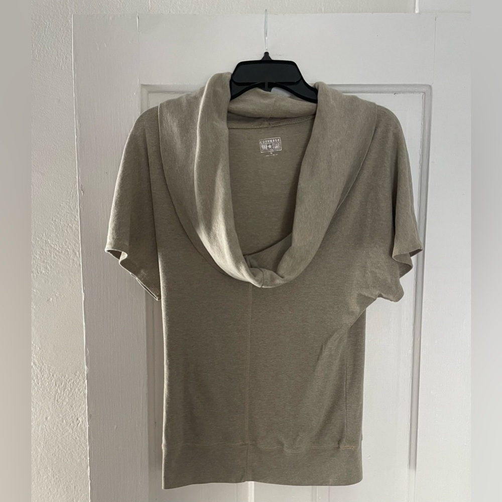 Converse Cowl Neck Sweater - Taupe